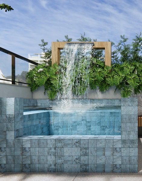 Square Prime Banco Duplo Com Transparência - Diazul Piscinas MARPool