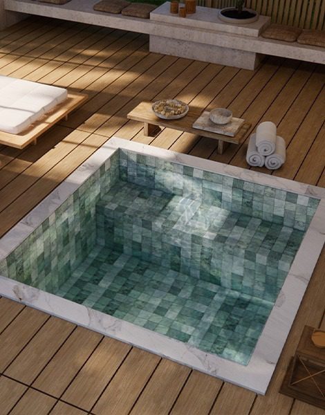 Square Prime Banco Simples Diazul Piscinas - MARPool